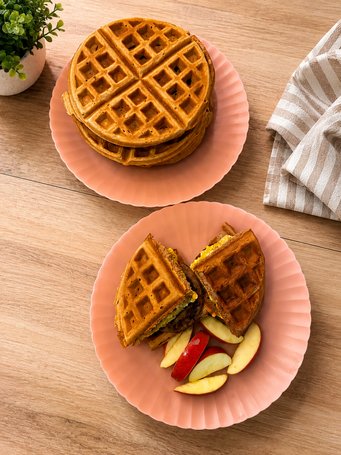 Cinnamon Vanilla Bean Waffles